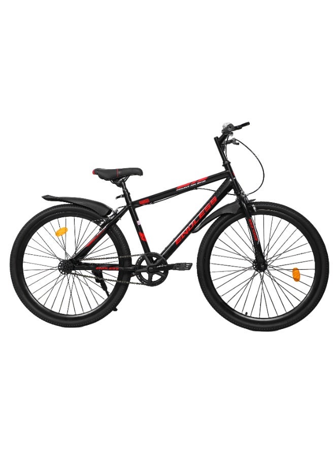 Endless 26" Mountain Bike for Adults | High Carbon Steel 18" Frame, Linear Pull Brakes, Suspension MTB with Front & Rear Mudguards, Adjustable Seat, 2.135" All-Terrain Tires – Ideal for Men & Women (Red) - Image 1